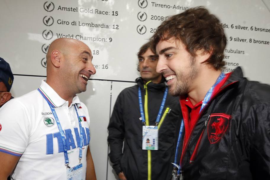 Ai Campionati del Mondo in Toscana nel 2013 con Fernando Alonso. Bettini